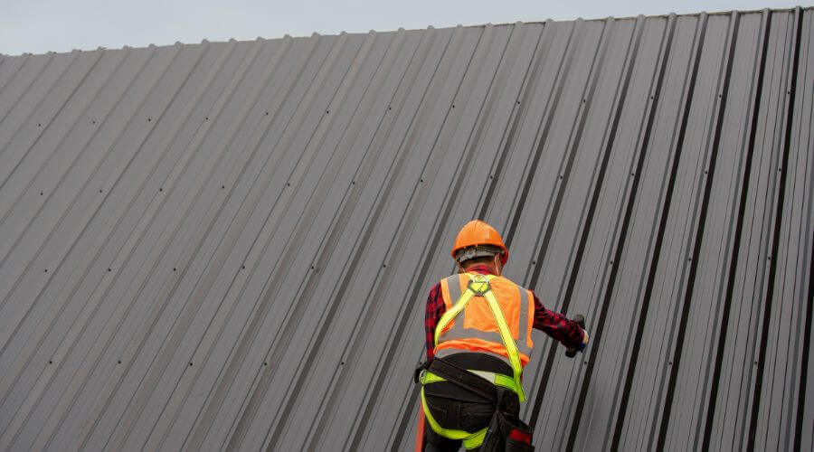 Professional metal roof installation services in Rule, TX